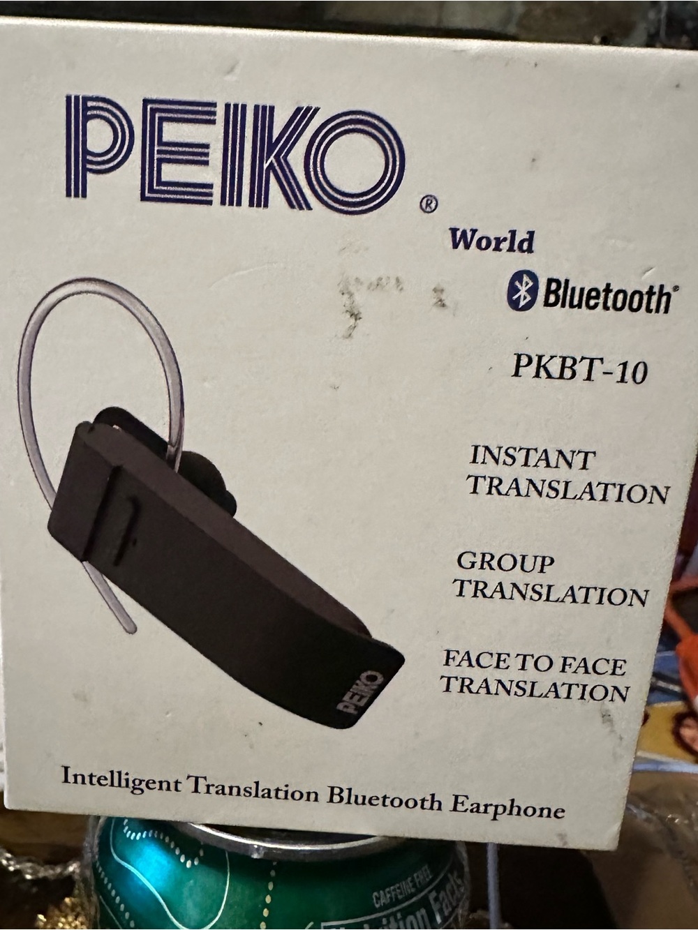 PKBT-10 Black Bluetooth Translation Earphone